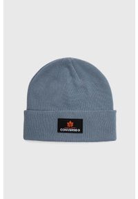 Converse czapka kolor niebieski. Kolor: niebieski. Materiał: dzianina #1