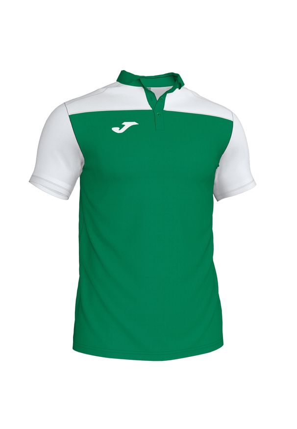 Koszulka polo do tenisa męska Joma Hobby II. Typ kołnierza: polo. Kolor: wielokolorowy, biały, zielony. Sport: tenis