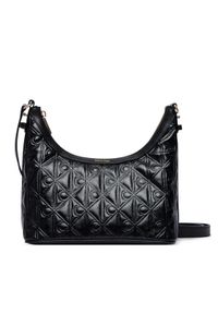 Calvin Klein Torebka Emblem Aop Debossed Shoulder Bag LV04F3874G Czarny. Kolor: czarny. Materiał: skórzane #1