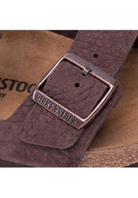 Birkenstock Klapki Arizona Bs 1022457 Brązowy. Kolor: brązowy. Materiał: zamsz, skóra