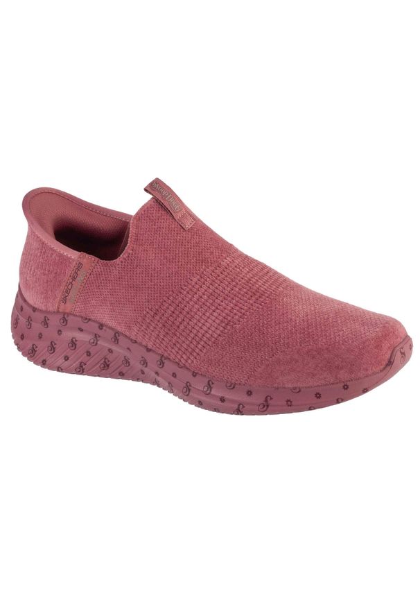 skechers - Buty sportowe Sneakersy męskie, Slip-Ins Ultra Flex 3.0 - What Would You Do. Kolor: różowy. Sport: turystyka piesza