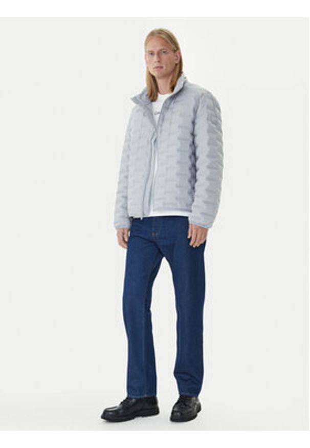 Calvin Klein Kurtka puchowa LV04LD520G Szary Regular Fit. Kolor: szary. Materiał: syntetyk