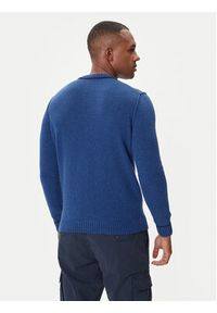 Aeronautica Militare Sweter 252MA1608UL00924 Niebieski Regular Fit. Kolor: niebieski. Materiał: wełna #5