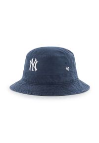 47 Brand - 47brand Kapelusz MLB New York Yankees kolor granatowy bawełniany. Kolor: niebieski. Materiał: bawełna #1