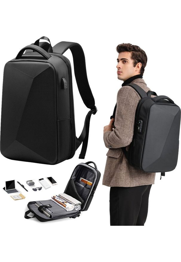 Plecak Mozos PM37 na laptopa antykradzieżowy USB 20-32L TSA