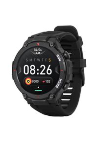 GARETT - Smartwatch Garett GRS czarny. Rodzaj zegarka: smartwatch. Kolor: czarny. Styl: sportowy, casual