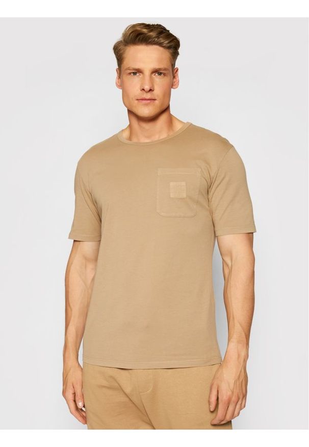 Imperial T-Shirt TG43BCKTD Brązowy Regular Fit. Kolor: brązowy