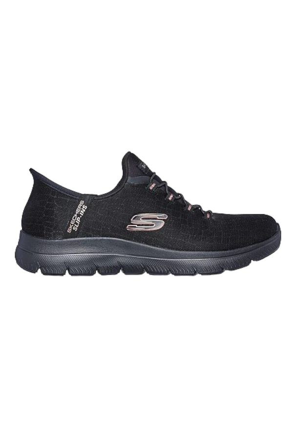 skechers - Buty do chodzenia damskie Skechers Bkgd Summits Classic. Kolor: czarny. Materiał: materiał, syntetyk, tkanina. Szerokość cholewki: normalna. Sport: turystyka piesza