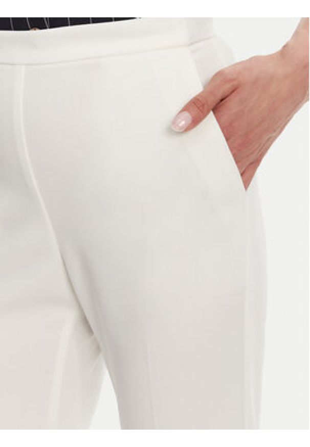 Imperial Spodnie palazzo P3E9JAW Écru Wide Leg. Materiał: syntetyk