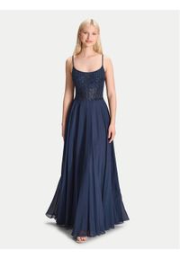 Hey Kyla Sukienka wieczorowa 5AK023HK Granatowy Regular Fit. Kolor: niebieski. Materiał: syntetyk. Styl: wizytowy #1
