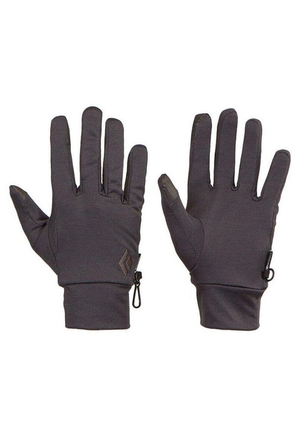Rękawice trekkingowe męskie Black Diamond Lightweight Wooltech czarne. Kolor: czarny