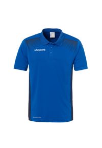 UHLSPORT - Dziecięca koszulka polo Uhlsport Goal. Typ kołnierza: polo. Kolor: niebieski. Materiał: materiał. Styl: elegancki