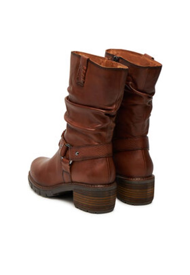 Pikolinos Botki W1T-9590C1 Brązowy. Kolor: brązowy. Materiał: skóra