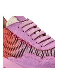 Fioletowe Sneakersy Hispanitas Modne Obuwie Damskie. Okazja: na spacer. Kolor: czerwony. Wzór: kolorowy #7