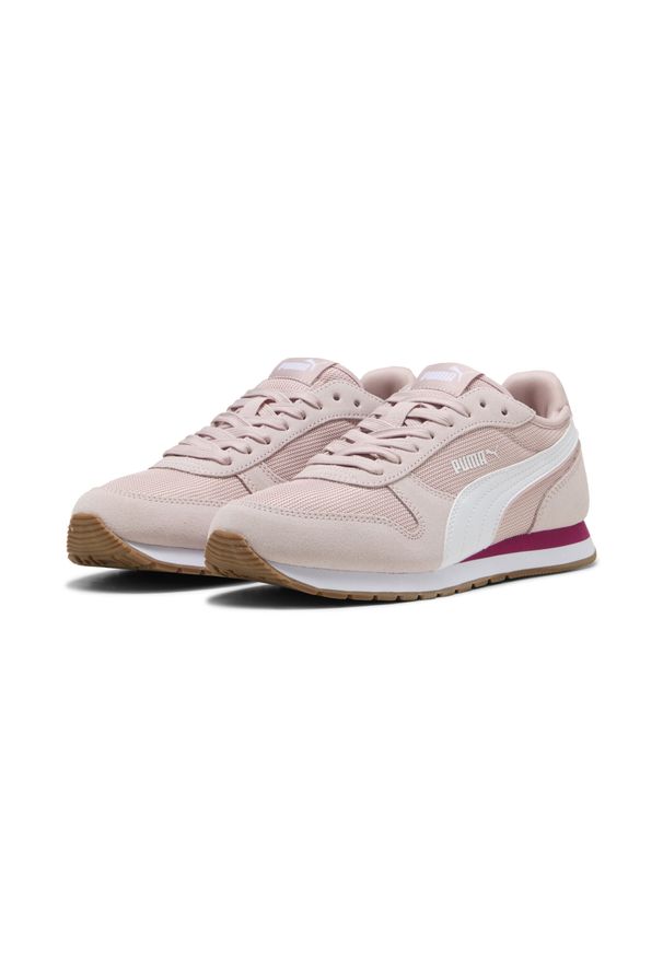 Puma - Sneakersy unisex ST MILER PUMA. Kolor: wielokolorowy, biały, różowy. Materiał: zamsz. Szerokość cholewki: normalna. Sport: turystyka piesza