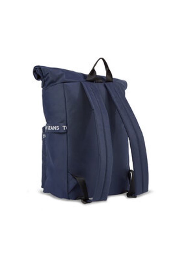 Tommy Jeans Plecak Essential Rolltop AM0AM11515 Granatowy. Kolor: niebieski. Materiał: materiał, poliester