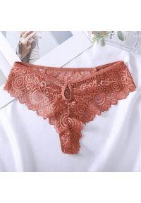 Intica - Koronkowe brazyliany subtelne i dopasowane Vinaldina. Kolor: zielony. Materiał: koronka. Wzór: koronka #8