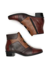 Rieker Trzewiki Y0764-35 Brązowy. Kolor: brązowy. Materiał: skóra #6