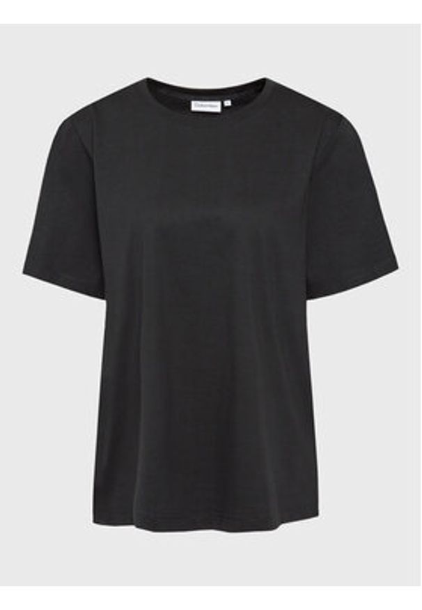 Calvin Klein T-Shirt K20K205410 Czarny Regular Fit. Kolor: czarny. Materiał: bawełna