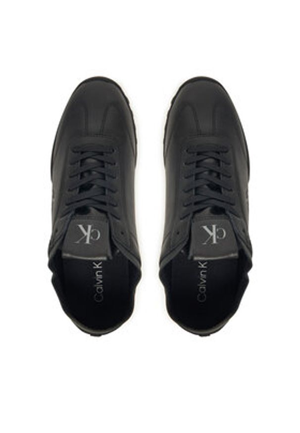 Calvin Klein Sneakersy Low Profile Runner Lth Mg YW0YW02049 Czarny. Kolor: czarny. Materiał: skóra