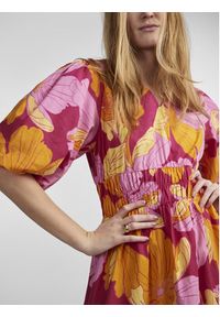 YAS Sukienka 26029918 Fioletowy Regular Fit. Kolor: fioletowy. Materiał: bawełna #5