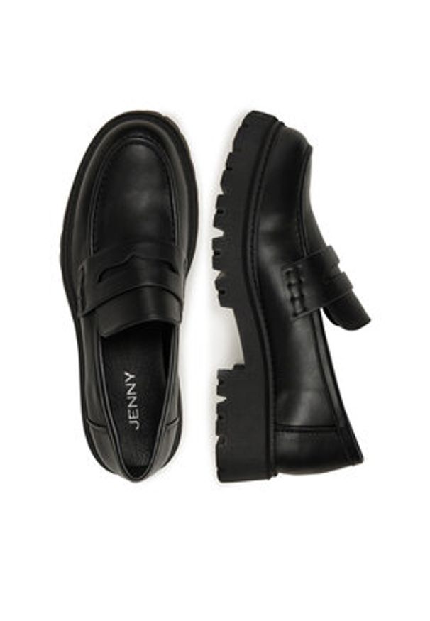 Jenny - JENNY Loafersy WS5875-30 Czarny. Kolor: czarny. Materiał: materiał, syntetyk