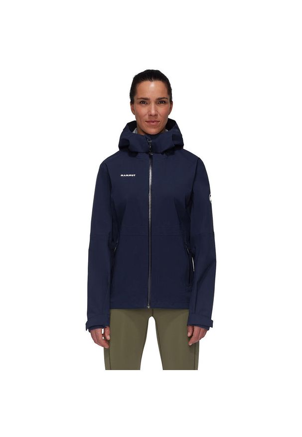 Kurtka z membraną damska Mammut Linard Guide HS Hooded Jacket. Kolor: niebieski
