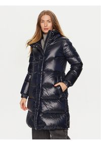 Woolrich Kurtka puchowa Aliquippa Long CFWWOU0926FRUT3085 Granatowy Regular Fit. Kolor: niebieski. Materiał: syntetyk #1