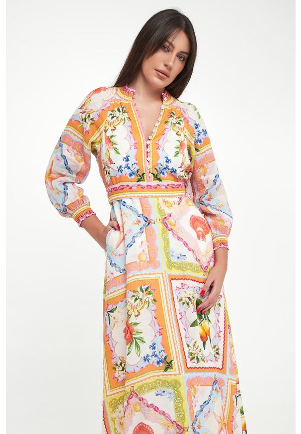 Hale bob - Sukienka maxi lniana HALE BOB. Materiał: len. Długość: maxi