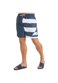 Szorty Męskie Nautica Kameron 6”. Kolor: niebieski. Wzór: kolorowy