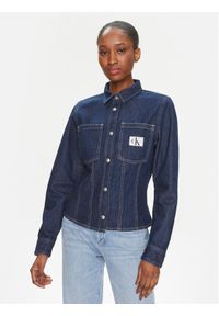 Calvin Klein Jeans Koszula jeansowa Lean J20J222825 Niebieski Slim Fit. Kolor: niebieski. Materiał: bawełna #1