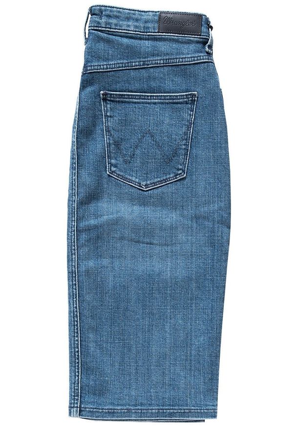 Wrangler - SPÓDNICA JEANSOWA WRANGLER SPÓDNICA INDIGO UNIFORM W29L9286F. Okazja: na co dzień. Materiał: jeans. Styl: casual