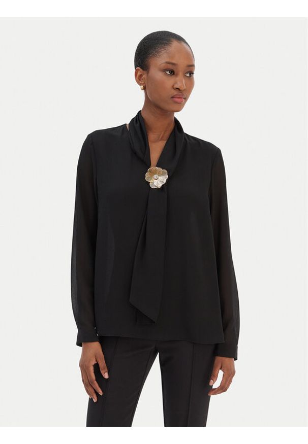 Rinascimento Bluzka CFC0126527003 Czarny Regular Fit. Kolor: czarny. Materiał: syntetyk