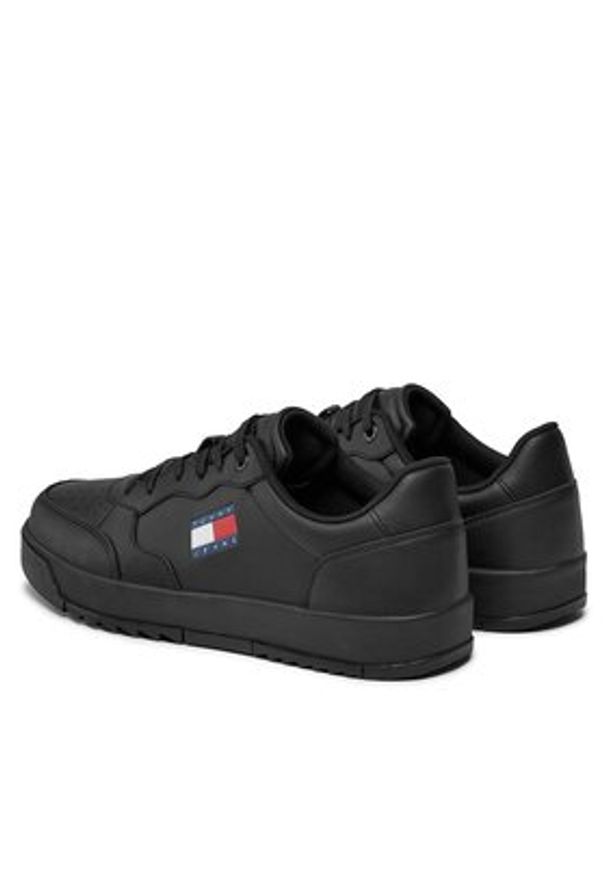 Tommy Jeans Sneakersy Retro Ess EM0EM01397 Czarny. Kolor: czarny. Materiał: skóra