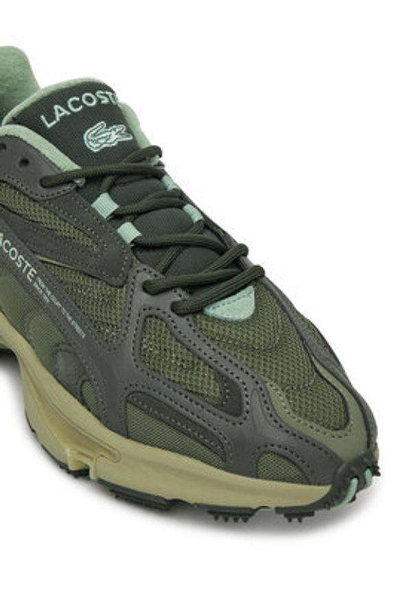 Lacoste Sneakersy L003 2K24 7-49SMA0008 Khaki. Kolor: brązowy. Materiał: materiał