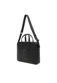 TOMMY HILFIGER - Tommy Hilfiger Torba na laptopa Th Central Slim Computer Bag AM0AM13484 Czarny. Kolor: czarny. Materiał: skóra #5