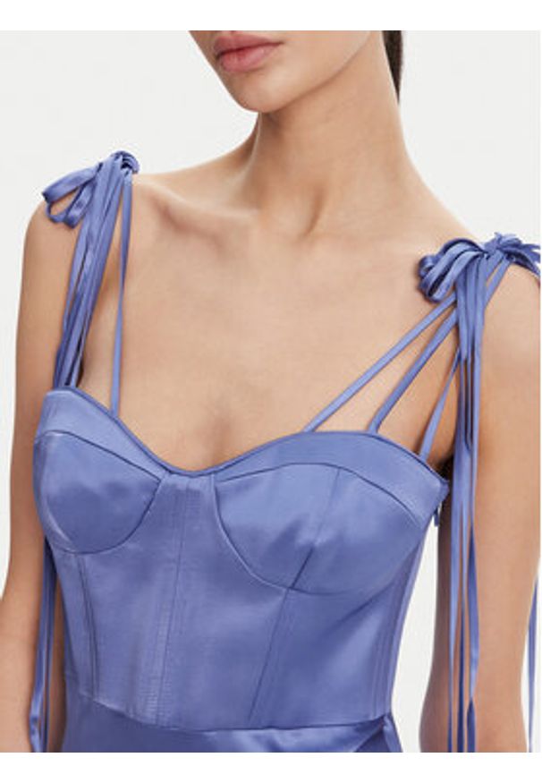 Pinko - PINKO Sukienka wieczorowa 104996 A2GZ Niebieski Regular Fit. Kolor: niebieski. Materiał: wiskoza. Styl: wizytowy