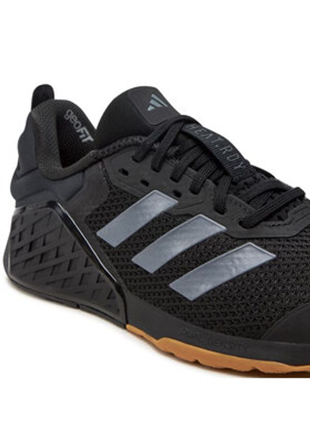 Adidas - adidas Buty na siłownię Dropset 3 ID8632 Czarny. Kolor: czarny. Materiał: materiał, mesh. Sport: fitness
