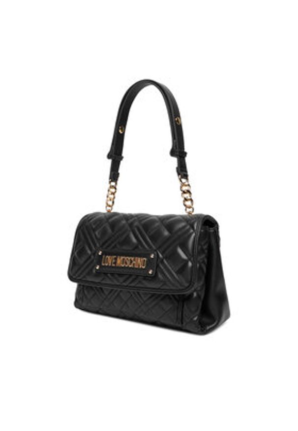 Love Moschino - LOVE MOSCHINO Torebka JC4109PP0NLA0000 Czarny. Kolor: czarny. Materiał: skórzane