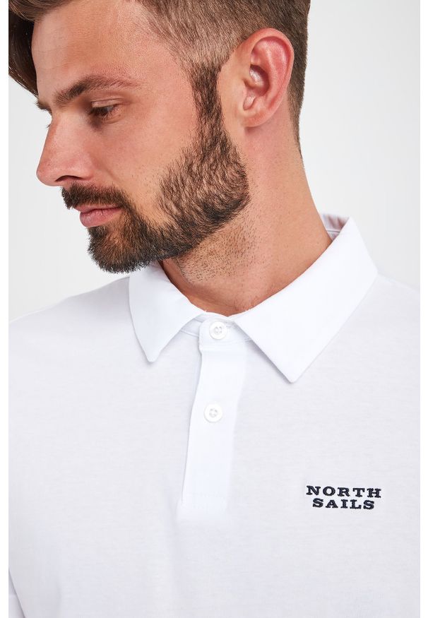 North Sails - POLO NORTH SAILS. Typ kołnierza: polo. Materiał: bawełna. Wzór: napisy