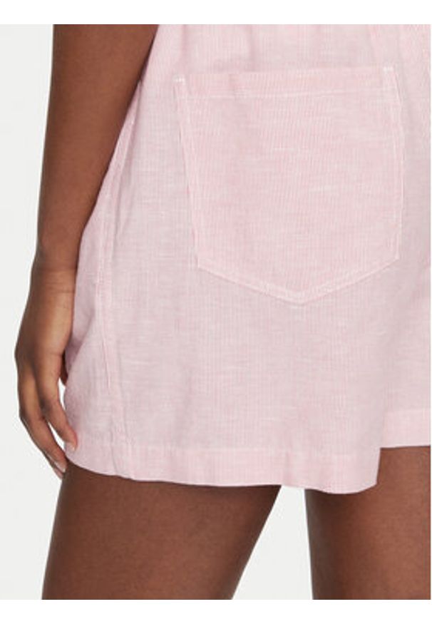 Tommy Jeans Szorty materiałowe DW0DW20360 Różowy Regular Fit. Kolor: różowy. Materiał: bawełna