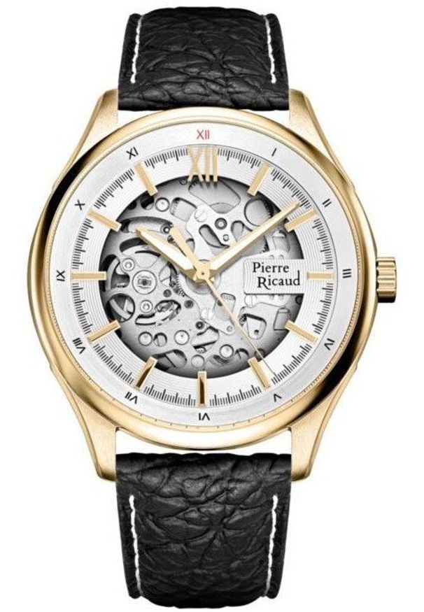 Zegarek męski Pierre Ricaud P60059.1263A czarny. Kolor: czarny