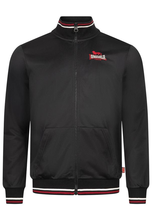 Kurtka dresowa w klasycznym kroju Lonsdale Irthing. Kolor: wielokolorowy, czarny, czerwony. Materiał: dresówka. Styl: klasyczny