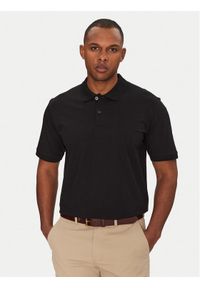Jack & Jones - Jack&Jones Polo Jaxon 12268227 Czarny Regular Fit. Typ kołnierza: polo. Kolor: czarny. Materiał: bawełna