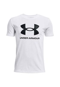 Koszulka chłopięca Under Armour Sportstyle Logo SS. Kolor: biały