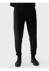 4f - 4F Spodnie dresowe 4FWSS24TTROM603 Czarny Regular Fit. Kolor: czarny. Materiał: bawełna #3