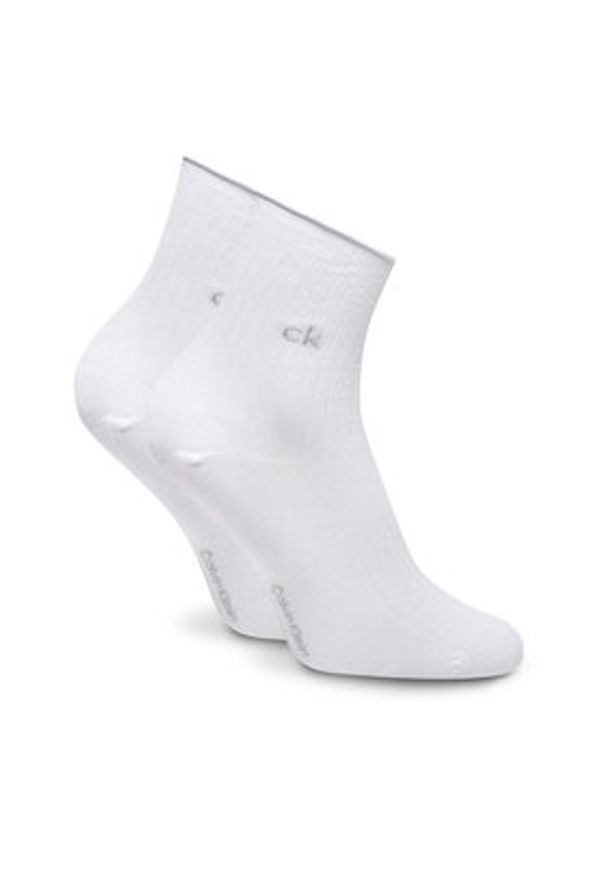Calvin Klein Skarpety długie 701229681 Biały. Kolor: biały. Materiał: bawełna