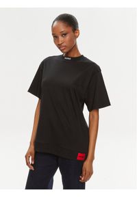Hugo T-Shirt Dina 50514869 Czarny Relaxed Fit. Kolor: czarny. Materiał: bawełna