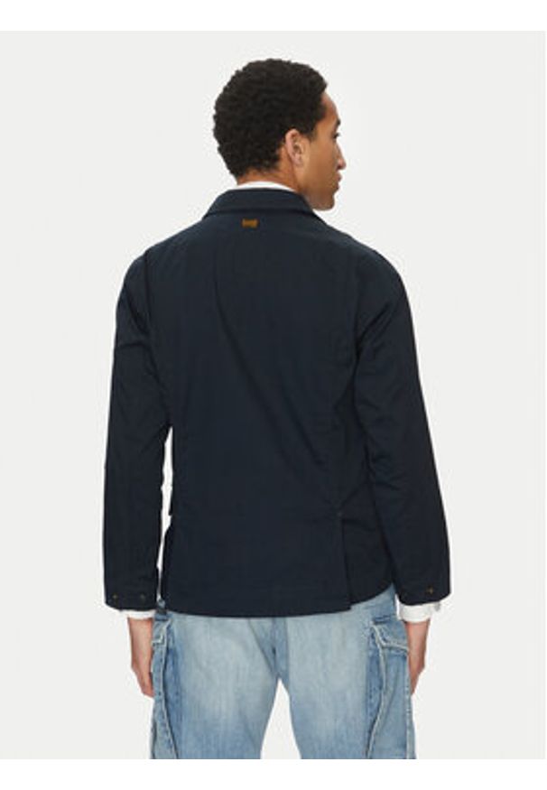 G-Star RAW - G-Star Raw Kurtka przejściowa 4 Pkt Overshirt D26429-D967 C742 Granatowy Slim Fit. Kolor: niebieski. Materiał: bawełna