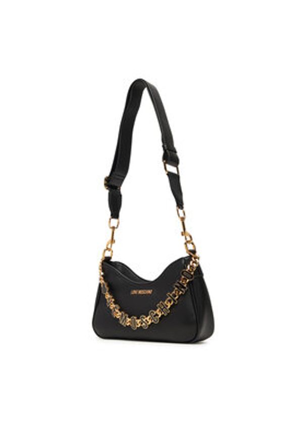 Love Moschino - LOVE MOSCHINO Torebka JC4070PP1NL1300A Czarny. Kolor: czarny. Materiał: skórzane